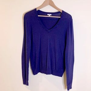 BP V-neck Sweater with elbow patches, juniors size medium